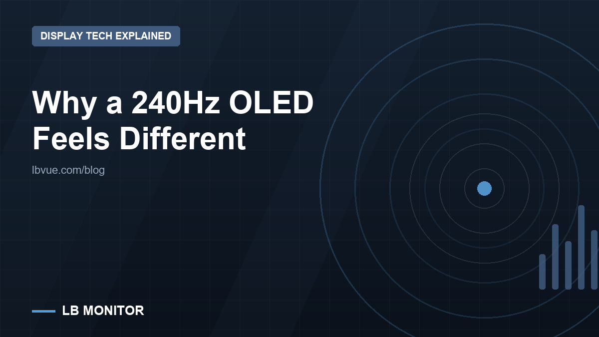 Why a 240Hz OLED feels different - LB Monitor display technology explainer